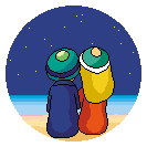 gif amour étoiles filantes